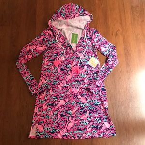 Hooded Riley coverup dress NWT